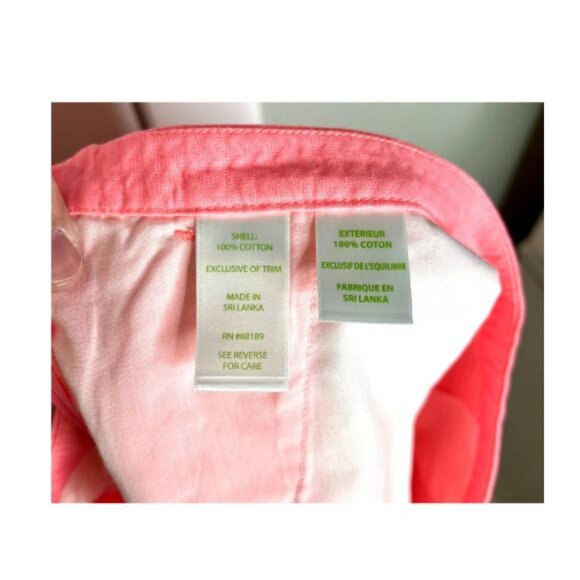 Lilly Pulitzer Magnolia Scallop Bright Coral Shorts 8 - Picture 4 of 4
